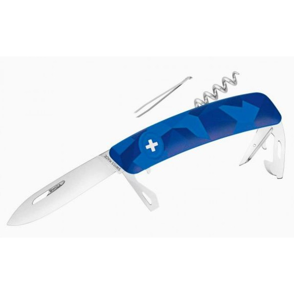 SWIZA Faca C03 Swiss Army Knife, LIVOR Camo Urban Blue