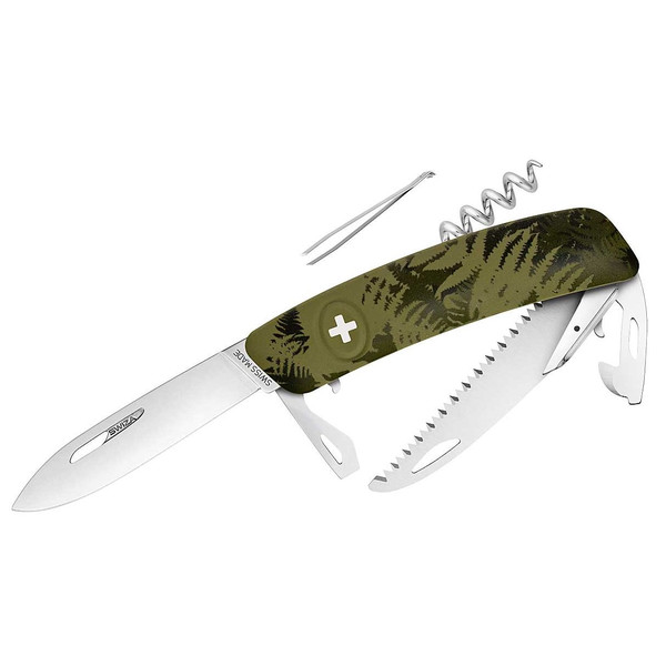 SWIZA Faca C05 Swiss Army Knife, SILVA Camo Fern khaki