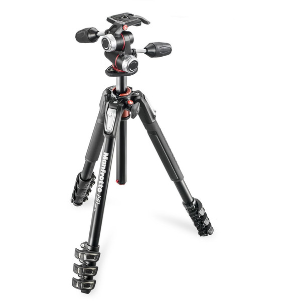 Manfrotto Tripé de alumínio MK190XPRO4-3W tripod with 3-way tilt unit