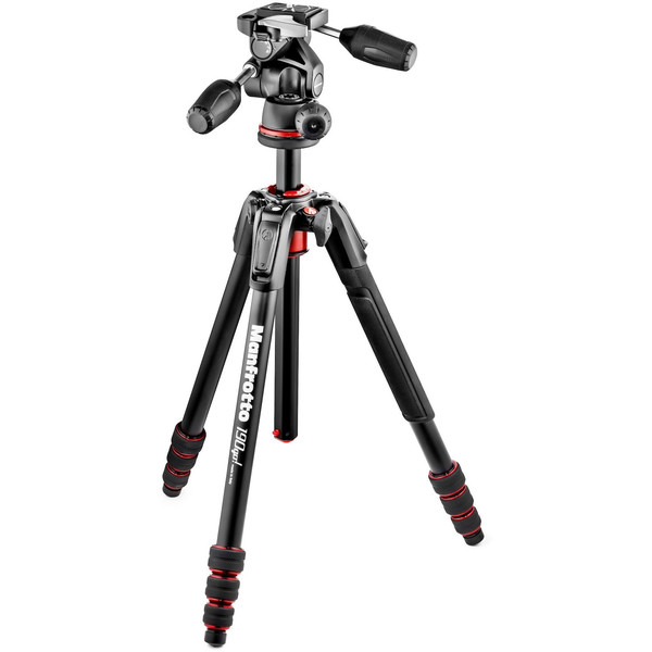 Manfrotto MK190GOA4TB-3W com cabeça panela de 3 vias