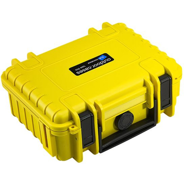 B+W Type 500 case, yellow/foam lined