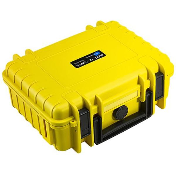 B+W Type 1000 case, yellow/foam lined