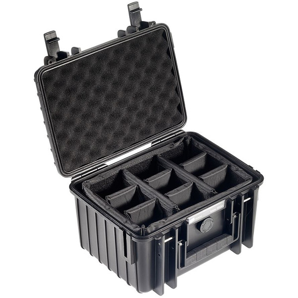 B+W Type 2000 preto/compartimentos
