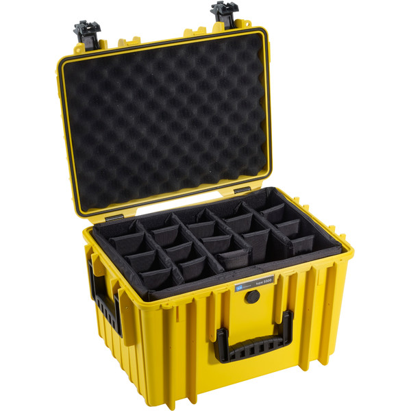 B+W Type 5500 amarelo/compartimentos
