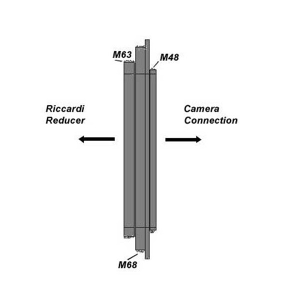 TS Optics Adapter Adaptadores de M68 e M63 para M48 - Adaptador de ligação Riccardi