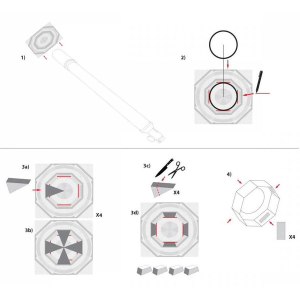 Explore Scientific Filtros solares Filtro solar Sun Catcher para telescópios de 80-102mm