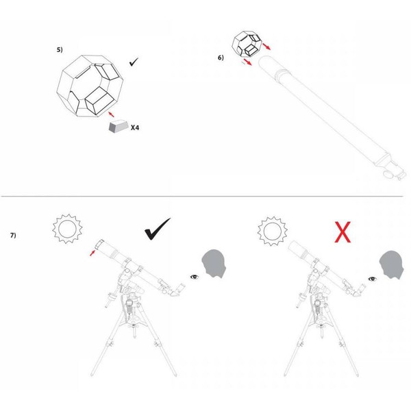 Explore Scientific Filtros solares Filtro solar Sun Catcher para SCs de 229-254mm (9"-10")