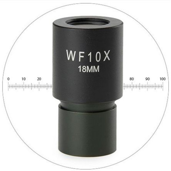 Euromex Ocular de medição HWF 10x/18 mm, escala micrométrica, EC.6010-M (EcoBlue)