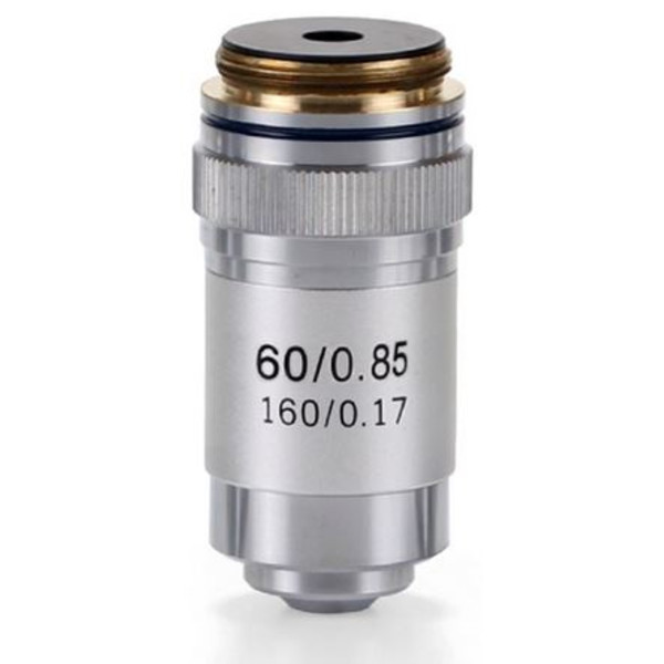 Euromex objetivo 60X/0.85 achro, DIN, sprung microscope objective, EC.7060 (EcoBlue)