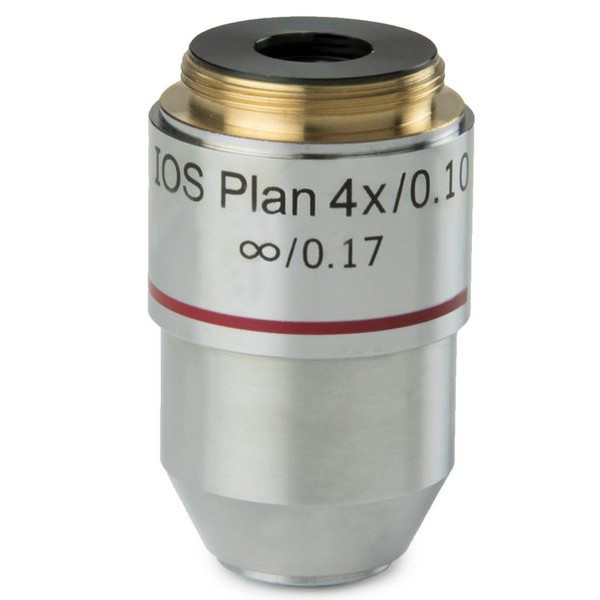 Euromex objetivo Plano 4x/0.10, infinito, BB.7204 (BioBlue.lab)