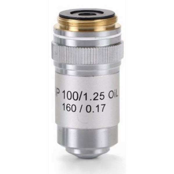 Euromex objetivo S100X/1.25 semiplan, sprung, oil-immersion microscope objective AE.5601 (BioBlue)