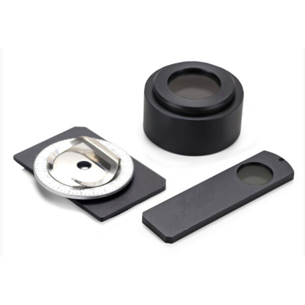 Euromex Kit de polarização AE.5155 com pequena plataforma rotativa para mesa cruzada, (BioBlue, EcoBlue)