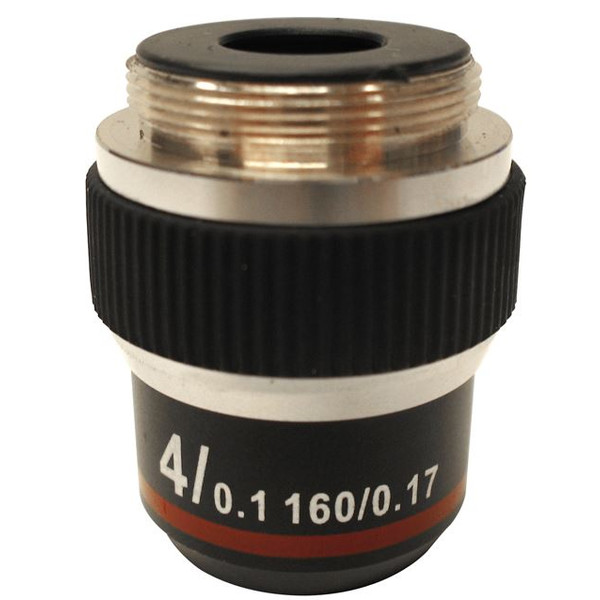 Optika objetivo 4X/0.10, high contrast microscope objective, M-137