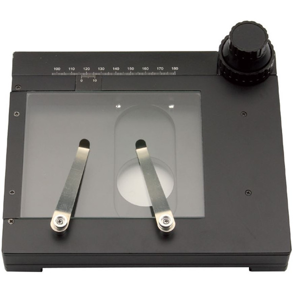 Optika Estante de amostra móvel, botão coaxial (SZM-LED), ST-110.1