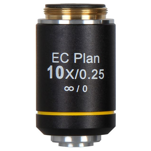 Motic Objetivo EC PL, CCIS, plano, achro, NGC, 10x/0.25 d.l. 4.45mm (BA-310 Elite)