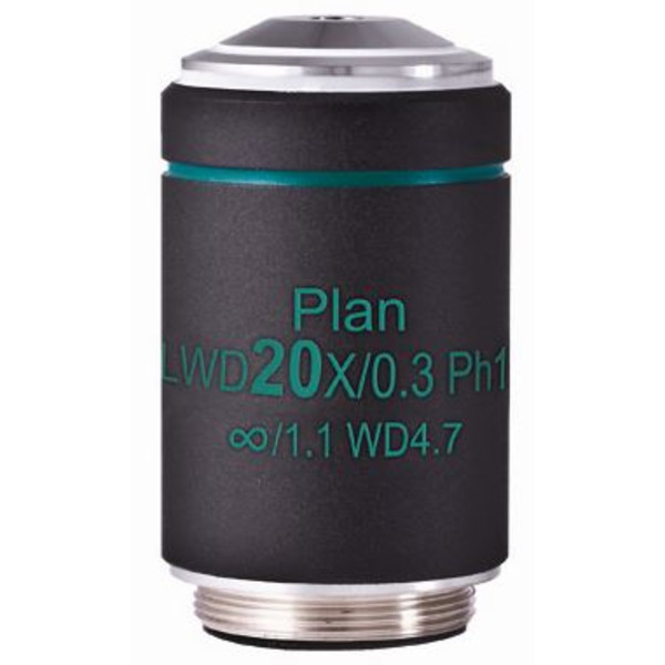 Motic objetivo WD PL Ph CCIS, plano, acro, fase, 20x/0.3 d.i. 4.7mm, Ph1 (AE2000)
