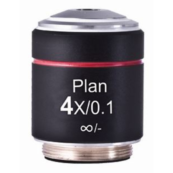 Motic objetivo PL, CCIS, plano, Achromat 4x/0.10 d.l. 12.6mm (AE2000)