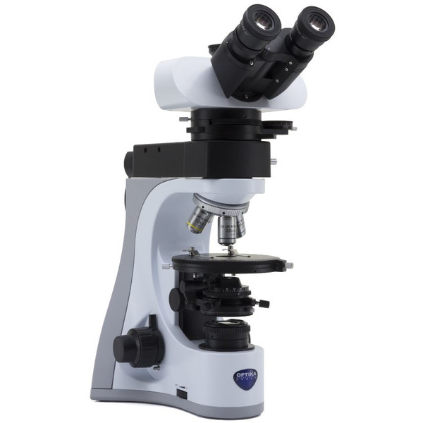 Optika Microscópio B-510POL-I, polarisation, incident, transmitted, trino, IOS LWD W-PLAN POL, 50-500x, EU