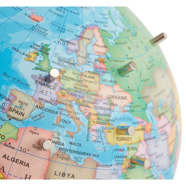 TROIKA Globo emform globe Magnet Political incl. 10 magnets 23cm