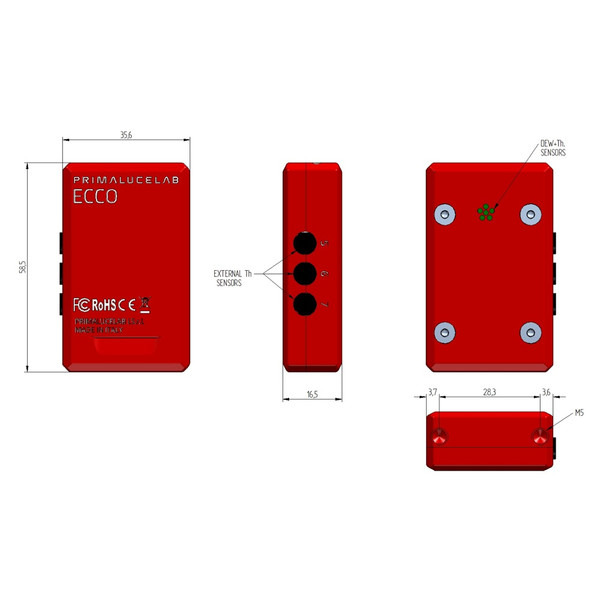 PrimaLuceLab ECCO computerized dew heater controller for EAGLE