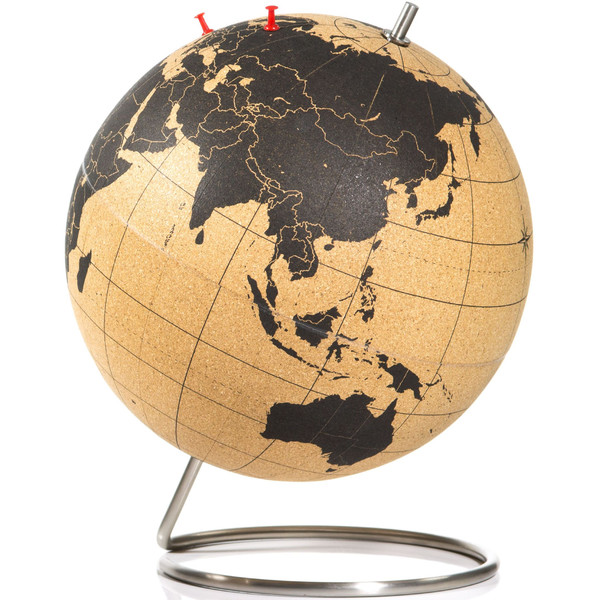 suck UK Globo Cork globe 25cm for pinning