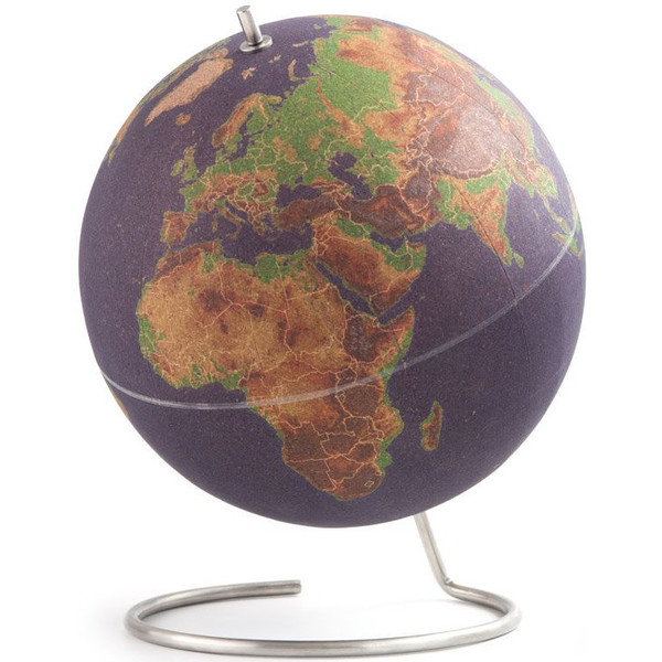 suck UK Globo Coloured cork globe 25cm for pinning