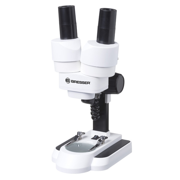 Bresser Junior Microscópio de luz refletida e luz transmitida 50x