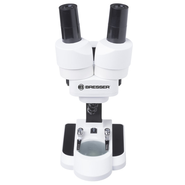 Bresser Junior Microscópio de luz refletida e luz transmitida 50x