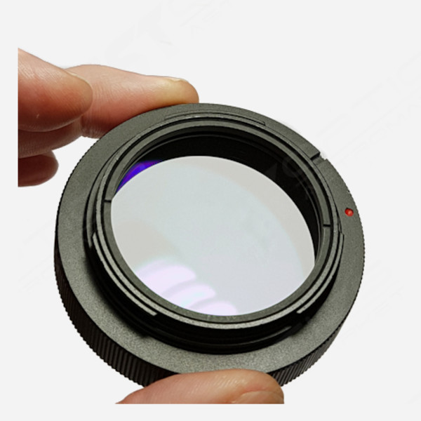 ASToptics Anel T M48 para Canon EOS, com filtro transparente incorporado