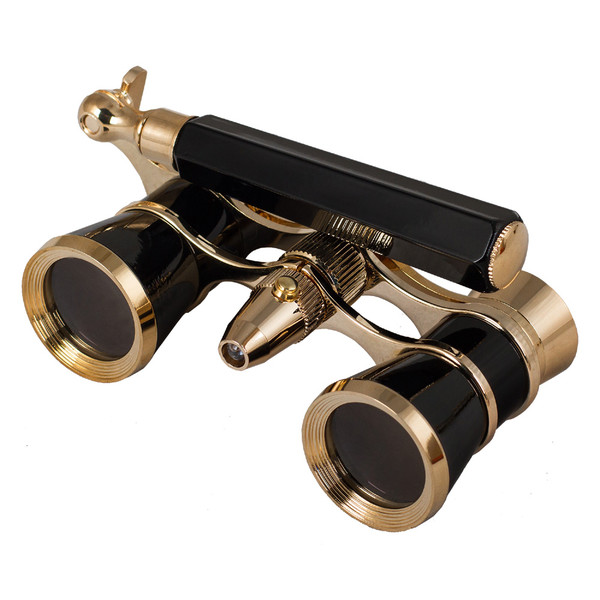 Levenhuk Binóculos de ópera Broadway 3x25 Opera Glasses black (lorgnette with LED light)