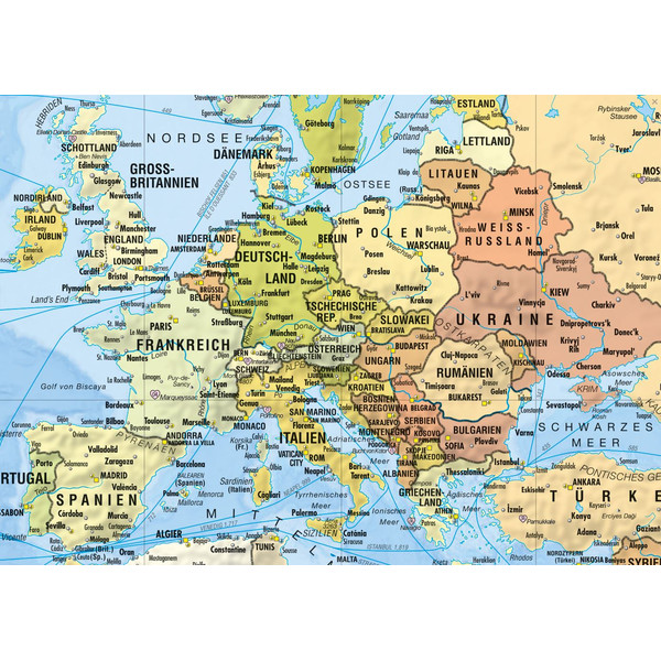 Bacher Verlag Mapa-mundo de viagens Lugares da minha vida pequeno incl. Neoballs