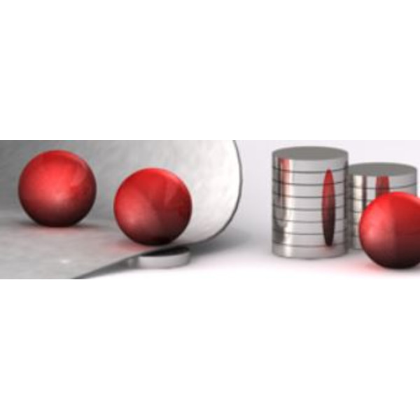 Bacher Verlag Conjunto de bolas magnéticas Neoballs 54 peças vermelho