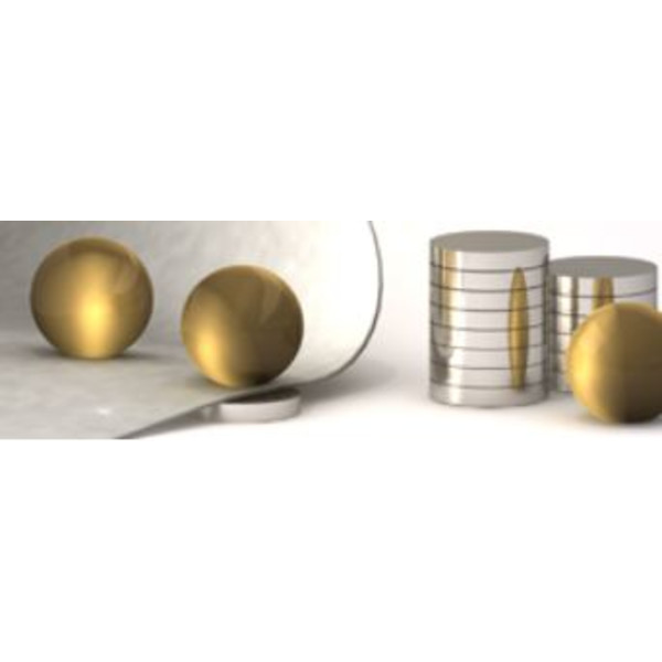 Bacher Verlag Conjunto de bolas magnéticas Neoballs 54 peças douradas