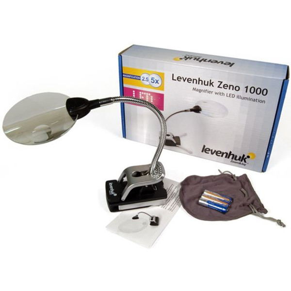 Levenhuk Lupa Zeno 1000 2.5/5x, 88/21mm LED