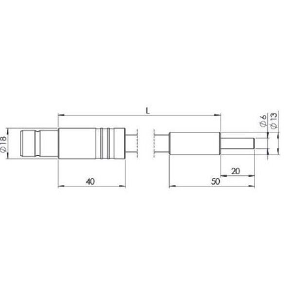 StarLight Opto-Electronics GLF1-1600-11.0, 1 braço, comprimento do braço 1600 mm, diâmetro ativo 11 mm