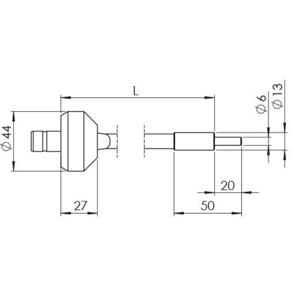 StarLight Opto-Electronics GLS1-600-4.5, 1 braço, comprimento do braço 600 mm, diâmetro ativo 4.5 mm