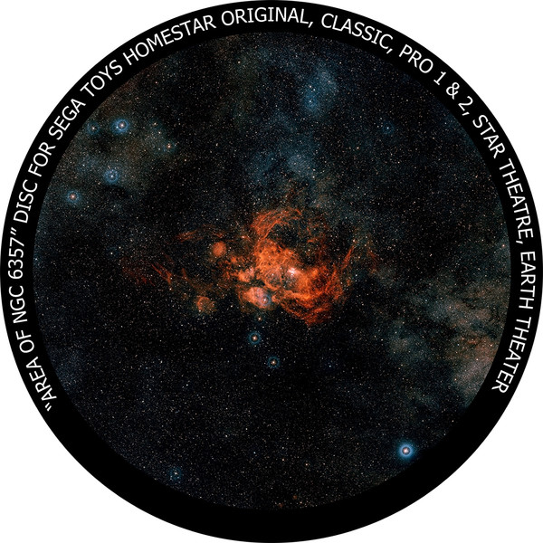 Redmark Disco para Planetário Sega Homestar - NGC 6357