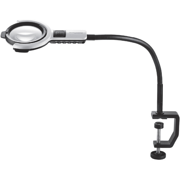 Eschenbach Lupa Lâmpada de ampliação varioLED flex, 6dpt, 2.5x, Ø 76mm, Tripé 600 mm