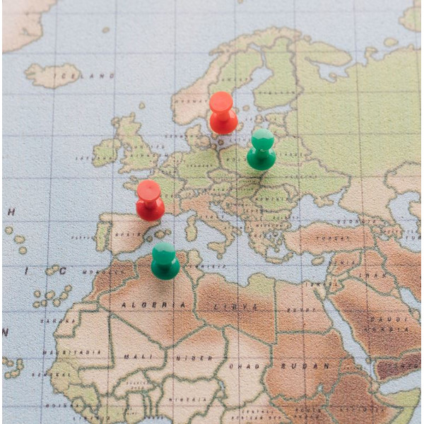 Miss Wood Mapa de Madeira Aguarela Físico L