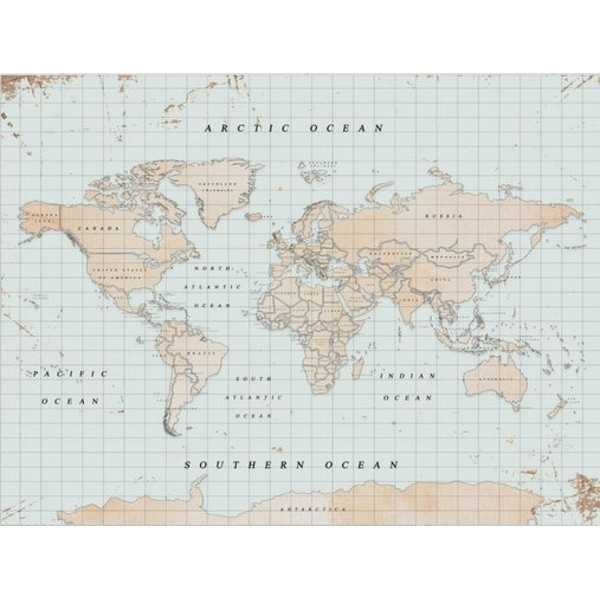 Miss Wood Mapa da Madeira Aguarela Vintage XL