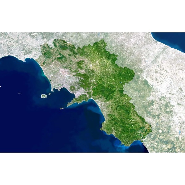 Planet Observer Mapa regional região Campania