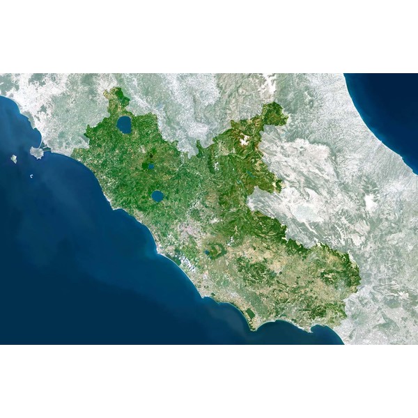 Planet Observer Mapa regional região Lazio