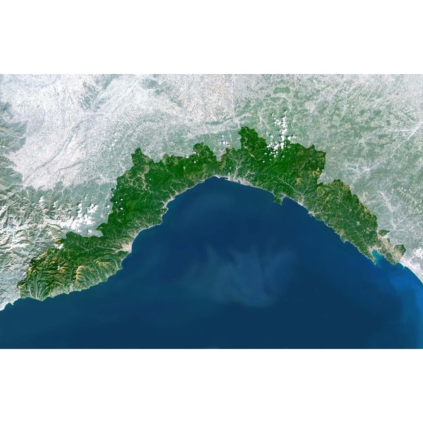 Planet Observer Mapa regional região Liguria