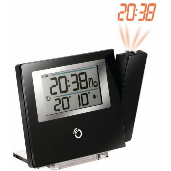 Oregon Scientific Relógio Ultra slim projection Clock black with red time display