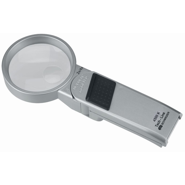 Schweizer Lupa Tech-Line Modular 2x, 4x; Ø70/Ø20mm, bifocal, 6500K