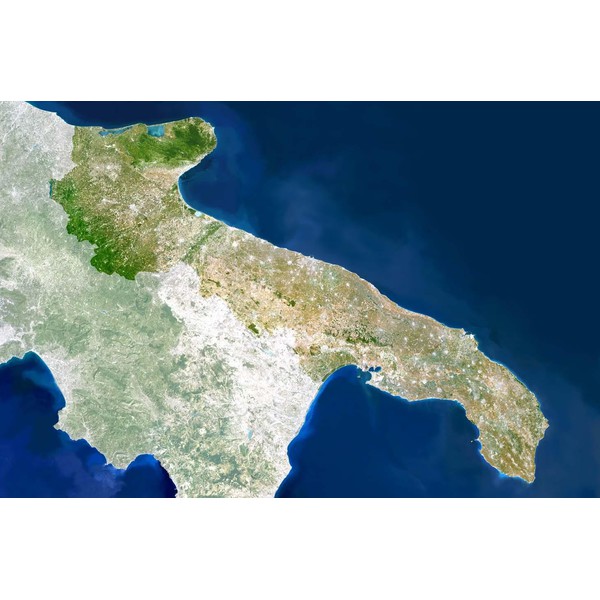 Planet Observer Mapa regional região Puglia