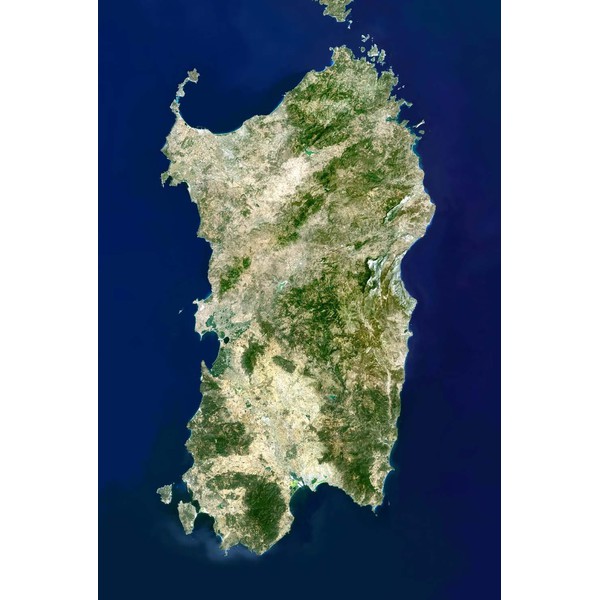Planet Observer Mapa regional região Sardegna