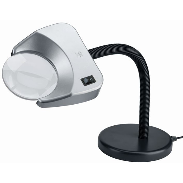Schweizer Lupa Lâmpada de ampliação Tech-Line LED TABLE BASE 4500K, 2x/Ø120mm, biconvexa, base de mesa