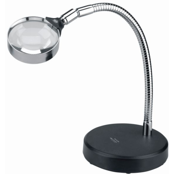 Schweizer Base de mesa para lupa de bancada, 3x/Ø75mm, biconvexa