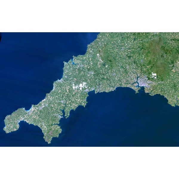 Planet Observer Mapa regional Região Cornwall